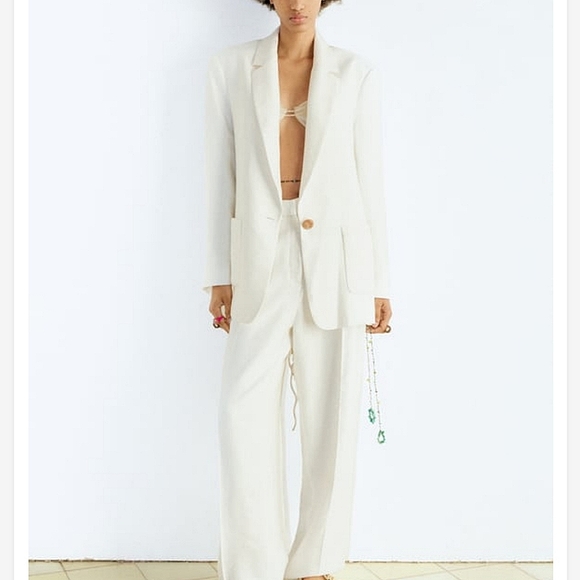 ZARA Oversized Flowy Blazer Bloggers Favorite - Picture 9 of 14